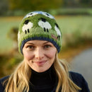 Pachamama 'Flock Of Sheep' Design Chunky Knit Wool Beanie Hat