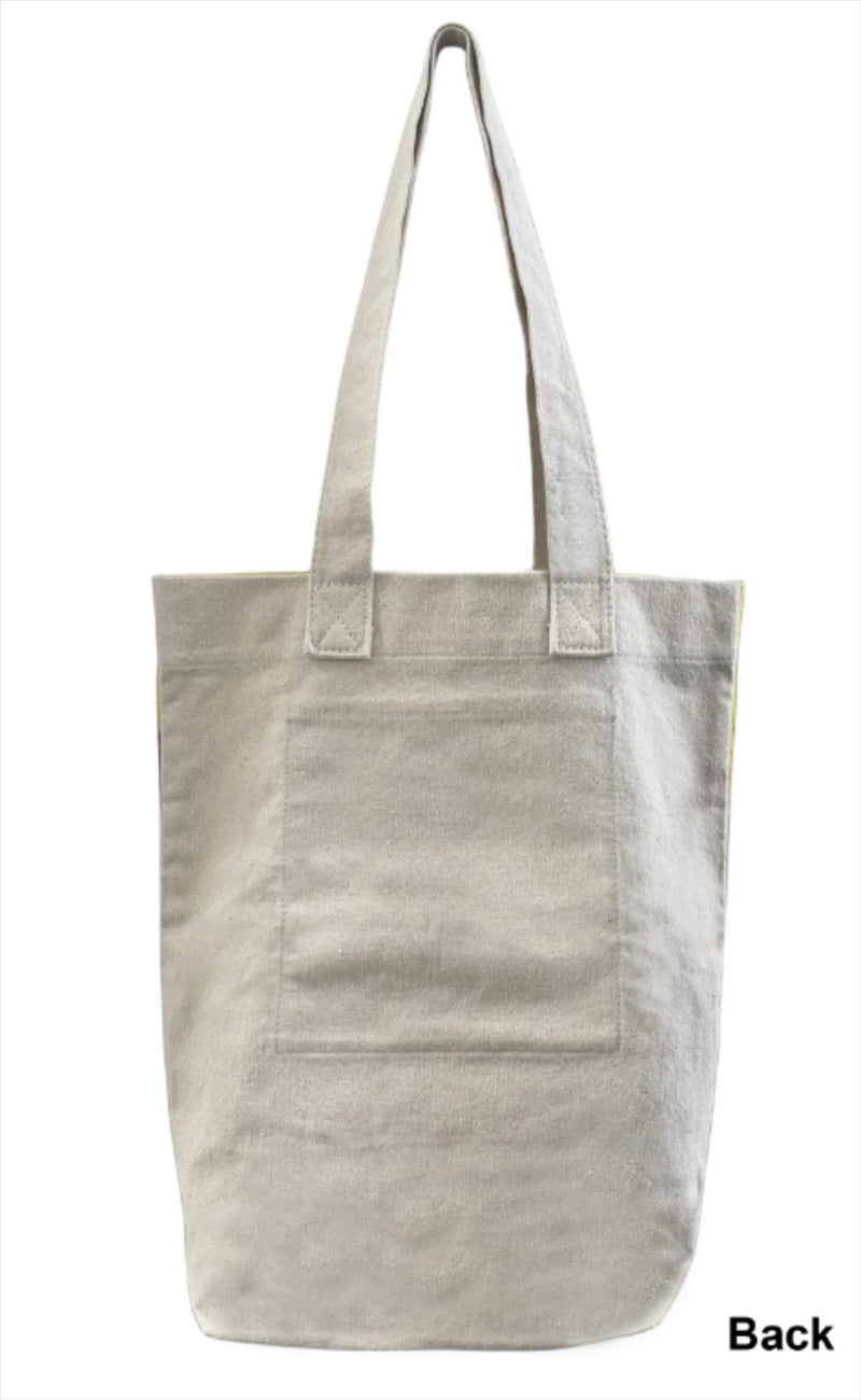 French Bulldog bag large cotton tote reusable shopper or beach bag