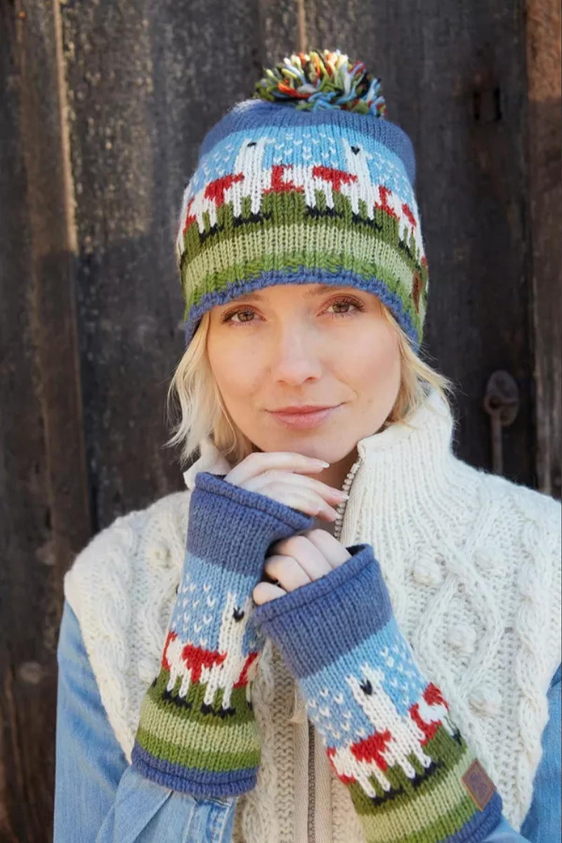 Pachamama Herd Of Llama Bobble Beanie