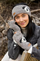 Pachamama Smiley Dog Handwarmers All Wool Chunky Knit