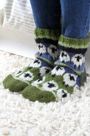 Pachamama Flock Of Sheep Sofa Socks Chunky Knit All Wool