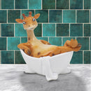 Giraffe in Bath Tub ornament from the Bathtime collection by Lesser & Pavey
