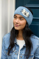 Pachamama Smiley Cat Headband Chunky Knit Wool