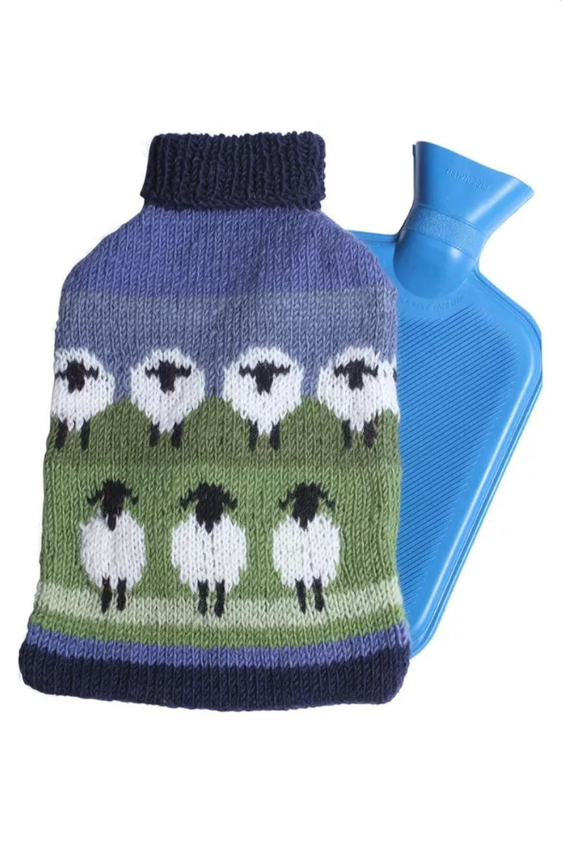 Pachamama Flock Of Sheep Hot Water Bottle