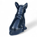 French Bulldog figurine, black with silver sparkle finish, modern home decoration, Dog lover gift