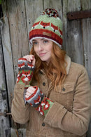 Pachamama Skulk Of Foxes Roll Back Bobble Beanie