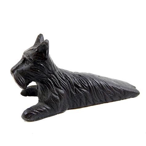 Solid Cast Iron Scottie Dog Shaped Door  Wedge