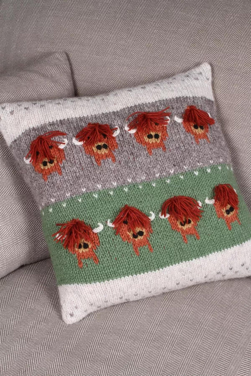 Pachamama Herd Of Highland Cow Cushion