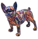 Extra large (33cm) Supernova French Bulldog bright coloured standing Frenchie ornament figurine