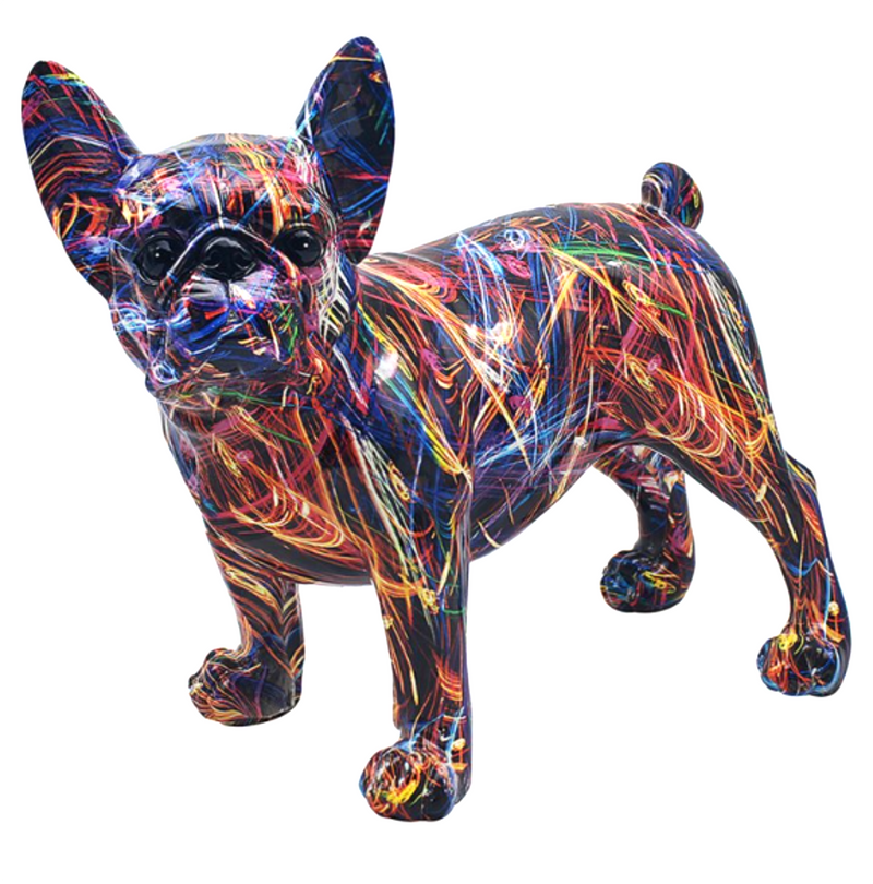 XL (33cm) Supernova French Bulldog bright coloured standing Frenchie ornament figurine
