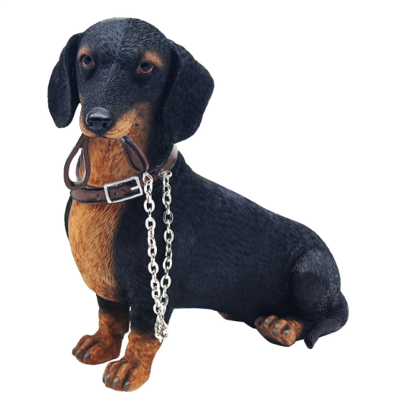 Dachshund figurine from the Leonardo 'Walkies' range, gift boxed