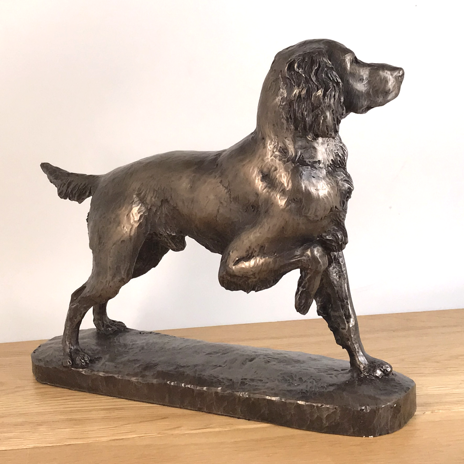 Bronze Springer Spaniel figurine by David Geenty ornament collectable