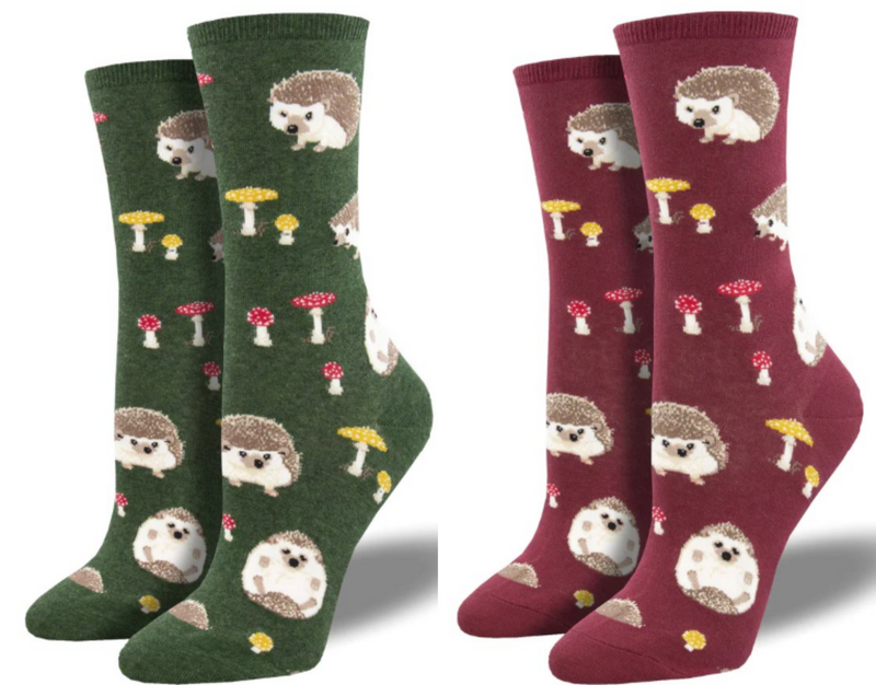 Women's Hedgehog socks Socksmith 'Slow Poke' design socks, one size