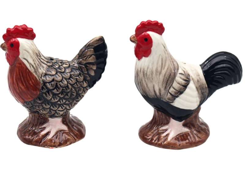 Chickens ceramic Salt & Pepper cruet set by Lesser & Pavey, boxed