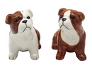 English Bulldog ceramic Salt & Pepper cruet set by Lesser & Pavey, boxed