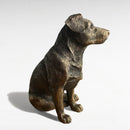Bronze Jack Russell Terrier ornament figurine, by Leonardo exclusively for Animal Crackers, in gold Leonardo gift box