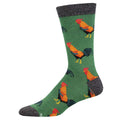 Men's Cockerel socks Socksmith 'Flock of Roosters' design, quality bamboo mix, novelty fun socks, one size