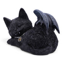 Black Cat With Bat Wings Figurine, 18cm