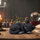 'Feline Dream' Sleeping Black Cat Figurine Ornament, Decoration Or Memorial