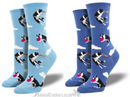 Womens Socksmith 'Catch Your Drift' socks Border Collie catching frisbee design, quality Dog lover gift