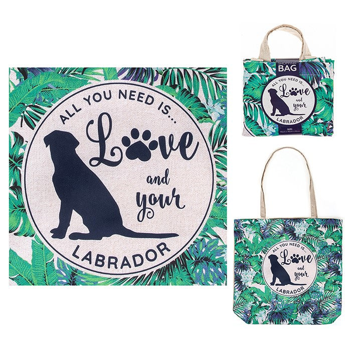 Re-usable 'All you need is love and your Labrador' eco bag/bag for life