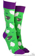 Novelty Sheep design socks from 'Sock Society' Men or Women, One Size, great Sheep lover gift stocking filler