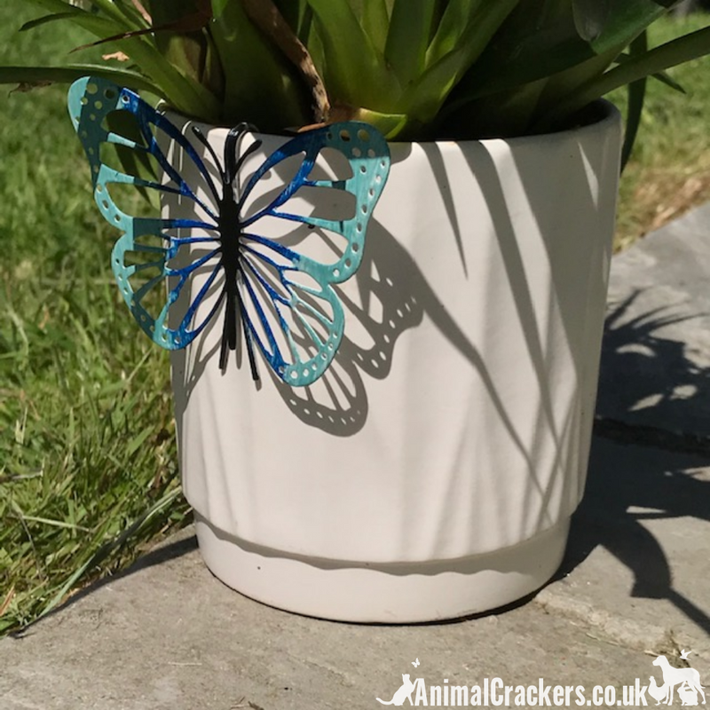20% OFF - SET OF 4  metal Butterfly plant flower pot hangers garden decoration