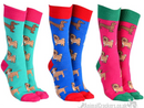 Mens or Ladies Mixed Dog Breeds design (Pug, Dachshund, Jack Russell Terrier) socks, great novelty DOG lover gift stocking filler