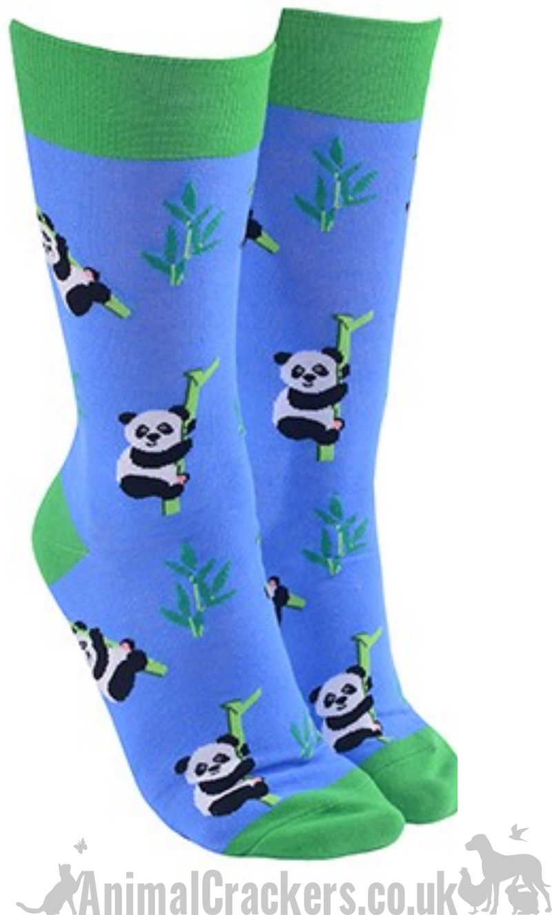 Novelty Panda design socks, Men or Women, One Size, wildlife lover gift