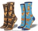 Womens Socksmith quality socks with Golden Retrievers image, One Size, Retriever Dog lover gift