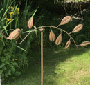 WATCH OUR VIDEO > Robin balance stake, metal robin on branch garden ornament mobile