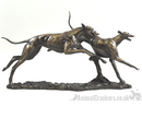David Geenty 'Winner' large Racing Greyhounds Bronze ornament figurine sculpture