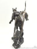 David Geenty 'Winner' large Racing Greyhounds Bronze ornament figurine sculpture