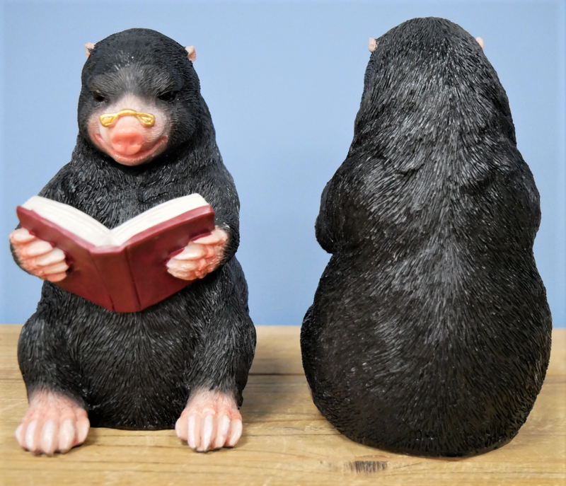 Set of TWO decorative Mole bookends, will make a great novelty animal or Book lover gift