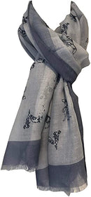 Ladies lightweight Dalmatian design Scarf Sarong in choice of colours, great Dog lover gift and stocking filler!