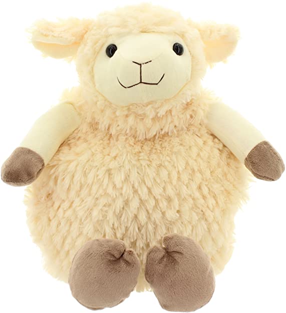 Plush Soft Toy 'Buddy Backpack' Sheep rucksack bag with zipped pocket, cute yet practical novelty sheep lover gift
