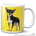 Black & Tan Chihuahua design ceramic Mug in choice of colours, great Chihuahua lover gift