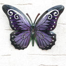 Set of 3 bright 16cm Metal Butterflies garden decoration wall art