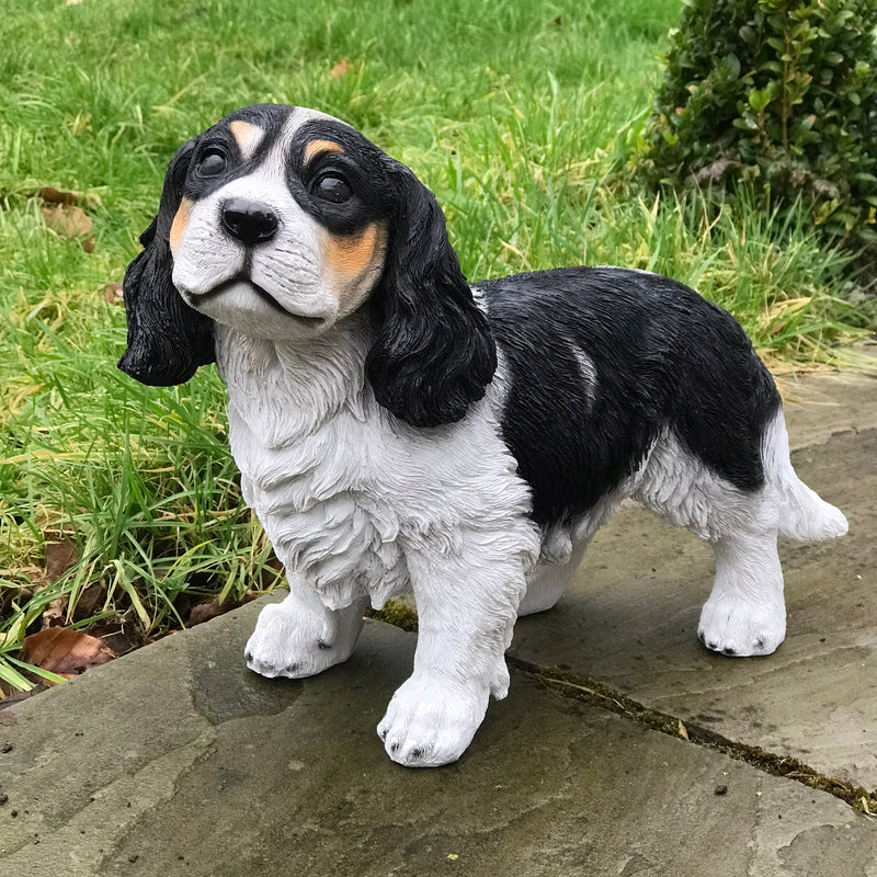 Large (31cm) Cavalier King Charles Spaniel figurine, heavy weight,  home or garden decoration