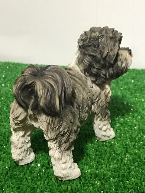 Grey Shih Tzu ornament figurine quality realistic Leonardo range. Gift boxed.