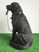 Black Labrador 18cm ornament figurine quality lifelike Leonardo range Gift boxed