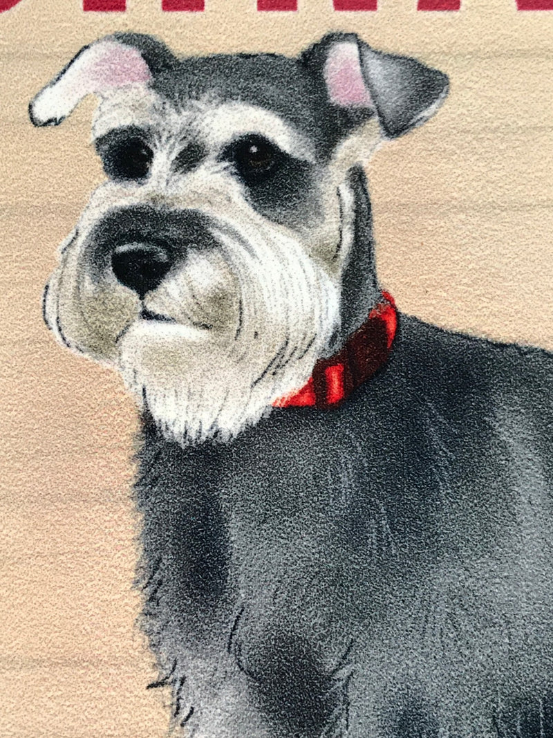 20cm metal vintage style Schnauzer lover gift breed character hang sign plaque