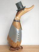 DCUK Bride & Groom Ducklings in wedding attire, with name tag