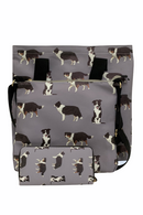 Grey Border Collie zipped Purse/Wallet, multi compartment, great Sheepdog lover gift
