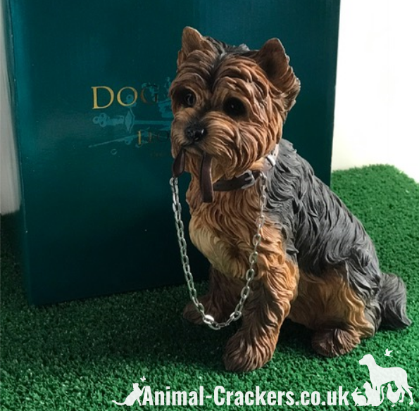 Yorkshire Terrier Yorkie Leonardo large Walkies ornament figurine gift boxed