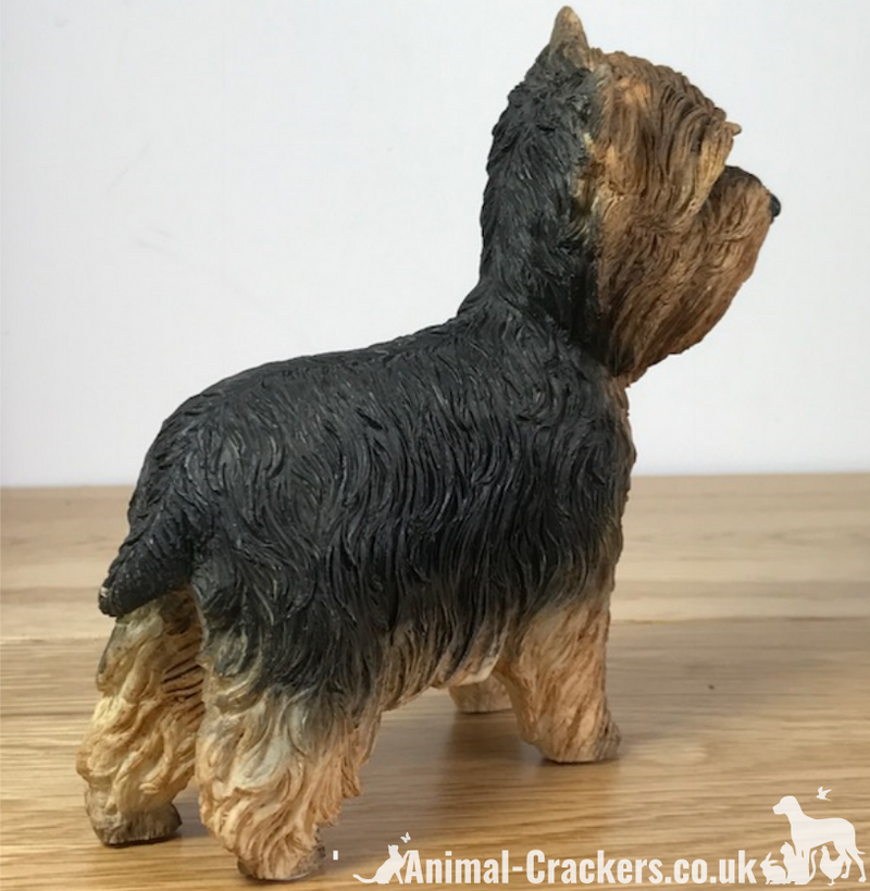 Yorkshire Terrier 'Yorkie' lifelike figurine ornament Leonardo range gift boxed.