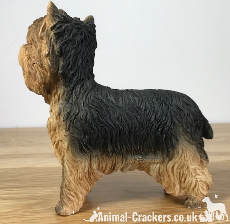 Yorkshire Terrier 'Yorkie' lifelike figurine ornament Leonardo range gift boxed.