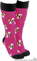 Quality cotton mix BEE design socks, Women Men Unisex, One Size, novelty Bee lover gift or stocking filler