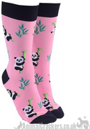Novelty Panda design socks, Men or Women, One Size, wildlife lover gift