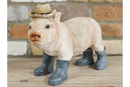 Large 30cm novelty Pig in Wellies Wellingtons ornament decoration pig lover gift